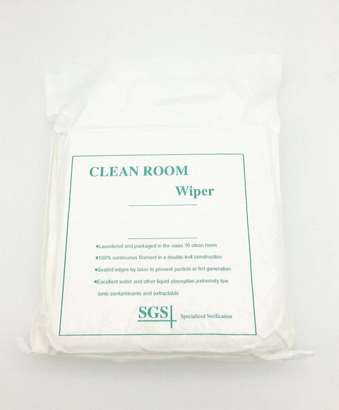 Boss Grade Polyester Clean Room Wipers Six By Six Inches One Fifty Piece Bundle For LCD PCB Maintenance And Stubborn Solvent Grime Thanks To Deep Soaking Interlock Fabric That Slaps Every Stain, package view.