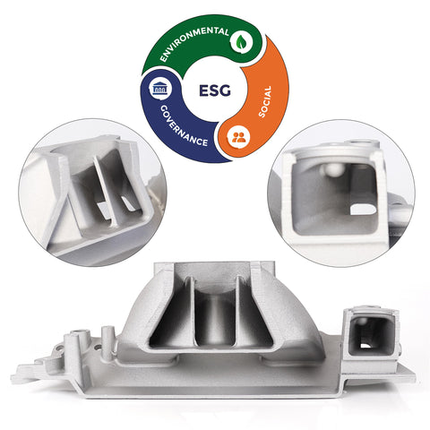 Chevy Big Block Air Gap Aluminum Intake Manifold Dual Plane For 1966-2000 BBC V8 Engines 396 402 427 454 6.5L 6.6L 7.0L 7.4L