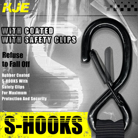 Retractable Ratchet Straps Set 2 Pack 2 Inch By 10 Foot Automatic Tie Down Straps With 2 Soft Loops Heavy Duty S Hook With Clip