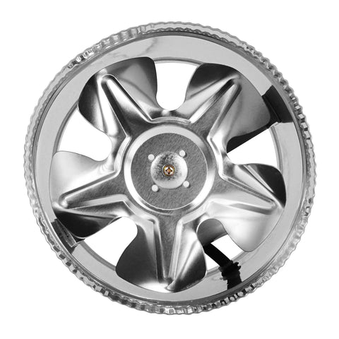Close-up view of Six Inch Inline Fan For Grow Tents, 240 CFM Metal Duct Fan With ETL Listing