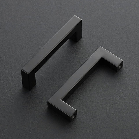 30 Pack Three And A Half Inch Square Cabinet Handles Matte Black Pulls For Kitchen Cabinets And Drawers Center To Center Three And A Half Inch