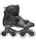 Crossfire Slalom Inline Skates For Adults Black Urban Performance Gear visible side view on white background