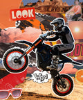 Electric Dirt Bike For Teens And Adults With 3500W Peak Power 38 To 46 Mph Top Speed 53 Mile Range 48 Volt 23Ah Battery Mid Drive Motor Hydraulic Dual Shock Absorbers Orange And Black With Lock For Off Road Thrill Seekers on a rider in action