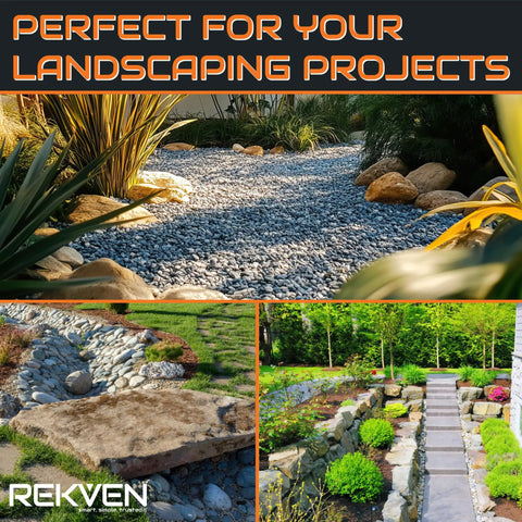 Landscape with gravel paths and plants for Heavy Duty Woven Geotextile Ground Stabilizer For Driveways Gravel Bases And Patios.