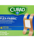 Real Deal Flex Fabric Adhesive Bandages For Knuckles 100 Count Box with breathable woven wrap and soft pads.