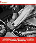 Technician using All Season Select Synthetic Lubricant For Reciprocating Compressors All Temperature Blend 1L Bottle Extends Life Four Times Longer Than Petroleum Reduces Wear And Carbon Build-Up Keeps Your System Running Smooth on machine.