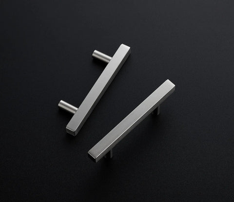 30 Pack 6 Inch Square Cabinet Pulls In Brushed Nickel Stainless Steel For Kitchen Drawers And Cabinets, 3.75 Inch Hole Center