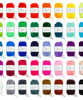 40 color assorted acrylic yarn from 113 Piece Crochet Kit With 1600 Yards Of 40 Color Assorted Acrylic Yarn For Knitting And Crochet