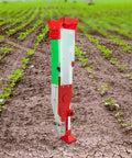 Adjustable 1-3 Seed Fertilizer Seeder Spreader For Corn Beans Cotton Seed Drill Planter Stainless Steel Manual Seeder with Depth Control in field