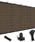 Custom 90 Percent Sun Shade Cloth With Grommets 8 By 12 Foot Pergola Shade Cover Mesh Tarp For Patio Outdoor Garden Backyard Mocha