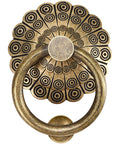 Antique Door Knocker With Bronze Brass Ring Pull For Front Door Gate Garage Fence And Castle Entry Victorian Style