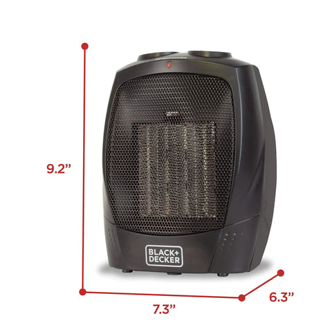 Cozy Up Your Desk With This Personal Ceramic Space Heater For Office Or Home, Two Heat And Fan Settings, Adjustable Thermostat, Compact Desk Heater