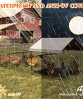 Heavy Duty Metal Chicken Run And Coop System With 86 Inch Or 130 Inch Lengths Portable Outdoor Cage With Waterproof UV Cover