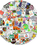 100 Piece Science Stickers for Water Bottles Featuring Physics Biology Chemistry Math Themes to Spark Curiosity for Students