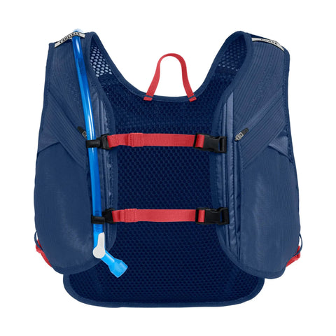 Chase Race 4 Bike Hydration Vest With 50oz Reservoir Built For Quick Sips On Fast Road And Gravel Rides, Deep Sea Edition