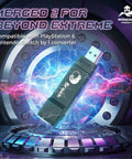 Wingman XE 2 Converter Two in One Wireless Controller Adapter for PS5 PS4 PS3 NS NS 2 and PC on futuristic background