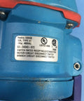Heavy Duty Dsn30 Pin And Sleeve Receptacle 30 Amp 480 Volt 3 Phase Plus Ground polymer housing label close-up.