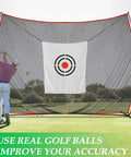 Golf Target Cloth 5x6 Ft Practice Target For Hitting Nets Outdoor White Replacement Cloth For Indoor Use Swing Training Gear