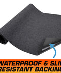 Heavy Duty Garage Floor Runner Mat 216 Inch Long 30 Inch Wide Cut To Fit Non Slip Backing Absorbs Moisture Waterproof Durable