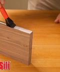Silicone Glue Brush With One Inch Tip For Woodworking And Crafts applying glue on wood edge