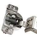 Heavy Duty Soft Close Cabinet Hinges For Face Frame, 1 1/4 Inch Full Overlay Concealed Mount 105 Degree Swing close up detail