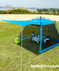 Instant Pop Up Screen House Gazebo 8.2 By 8.2 By 75 Inches Portable Canopy With Mosquito Netting And UPF Sun Protection