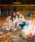 Color Changing Fire Packets For Campfire And Fire Pit 10 Pack Rainbow Flames For Outdoor Fireplaces And Bonfires Perfect Camping Essential For Kids And Adults Easy To Use Fire Color Show For Your Backyard Night used in campfire with family sitting around.