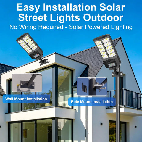 Top Shelf Solar Street Light Rock Solid Build Featuring Hella Bright Led Beads Smart Motion Trigger Weather Rated Dusk To Dawn Operation Ideal For Backyard Driveway Parking Lot And Gate Security