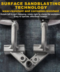 Two Pack Adjustable Tube Clamp With Swing Jaw In Aluminum Alloy Right Angle Clamp For Welding, sandblasting surface