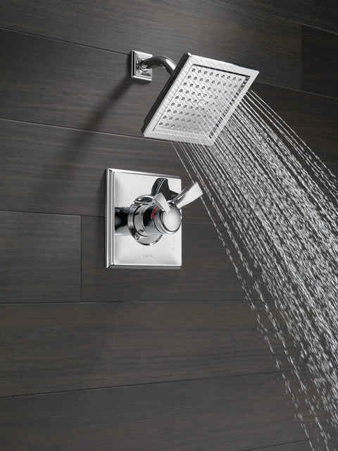 Dryden 17 Series Dual Function Shower Trim Kit With Single Spray Touch Clean Shower Head Chrome Finish 2.0 GPM Water Flow Easy Install