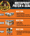 Image showcasing products of Heavy Duty Rubberized Sealant Paste That Kicks Water Leaks For Good On Wet Or Dry Surfaces Plugs Cracks And Gaps For Rock Solid Outdoor Repairs.