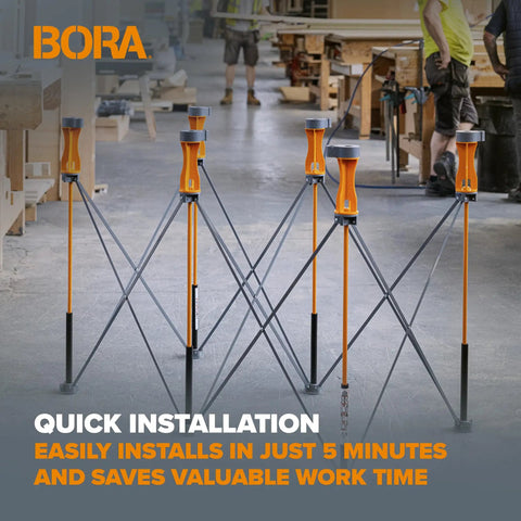 Centipede 6-Piece Riser Set For Work Stands Boosts Working Height To 36 Inches Easy 5-Minute Install in workshop