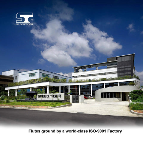 Exterior view of Speed Tiger factory, an ISO-9001 certified facility for Micrograin Carbide Square End Mill Set 4 Flute Hardened Steel.