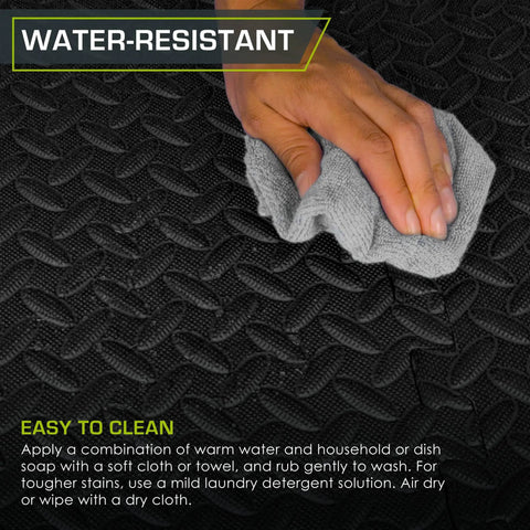 Cleaning Interlocking Puzzle Foam Floor Tiles Half Inch Thick For Home Gym And Kids Play Areas EVA Cushioned Mats Non Slip
