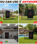 10x7Ft Golf Net With Turf Mat And Noise Free Target for Backyard, Garage, Garden, and Patio Setup