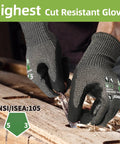 ProGuard Built Tough Ultra Cut Resistant Work Gloves PR3326 For Extreme Protection with reinforced thumb gripping wood