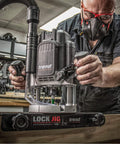 Pro Grade Lock Jig Kit For Routing Face Plate Recess And Mortise, Fast Tool Free Setup With Locking Levers and Twin Clamping Knobs