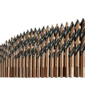 Split Point Step Drill Bit Set, 29 Piece Mechanics Length Range From One Sixteenth To One Half Inch In Sixty Fourths, Self Centering