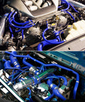 Durable High Performance Silicone Vacuum Hose 10 Ft Long 1 Quarter Inch Inner Diameter For Automotive Use Blue Premium Vacuum Tubing For Cars And Trucks Flexible Wide Temperature Range installed in car engines