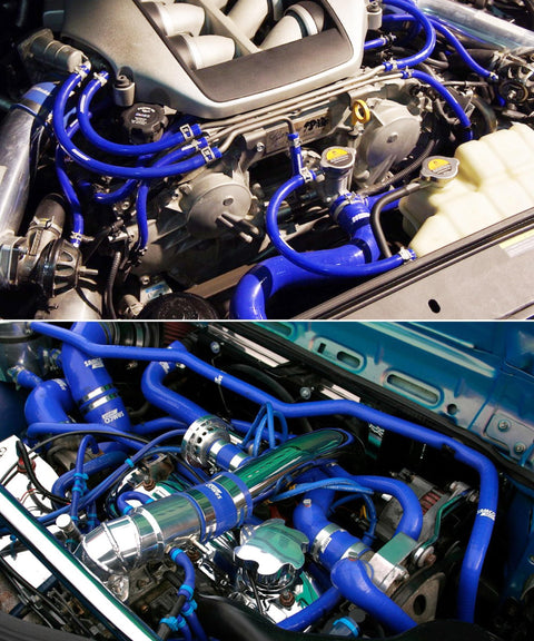 Durable High Performance Silicone Vacuum Hose 10 Ft Long 1 Quarter Inch Inner Diameter For Automotive Use Blue Premium Vacuum Tubing For Cars And Trucks Flexible Wide Temperature Range installed in car engines
