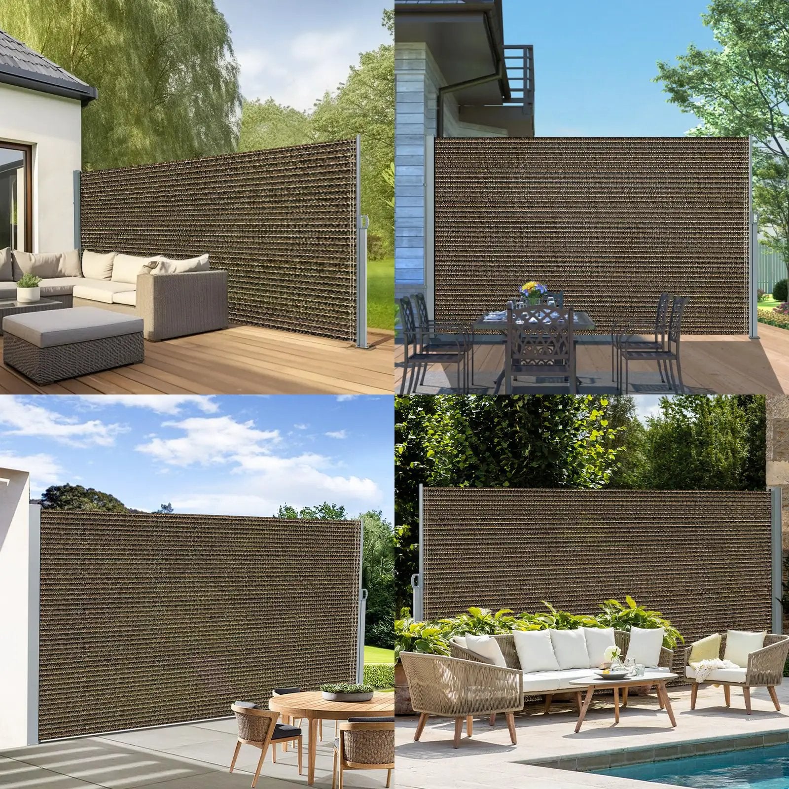 71 Inch Retractable Awning - Privacy & Shade ✓