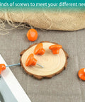 Orange Ceramic Knob Set 10 Pack 1.5 Inch Round Drawer Knobs With Screws For Cupboards Cabinets Wardrobes Kitchen Bedroom Doors And Kids Room Furniture Cool Upgrade