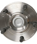 Front view of Wheel Bearing And Hub Assembly Front Fit For Hyundai Santa Fe Santa Fe Sport Veracruz And Kia Sorento Durable OEM Equivalent Replacement For A Smooth Quiet Ride And Quick Install.