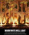 Low Voltage Well Lights Outdoor LED Landscape Kit 4W 200 Lumen In Ground Lighting Weatherproof 12V Warm White 2800K lighting
