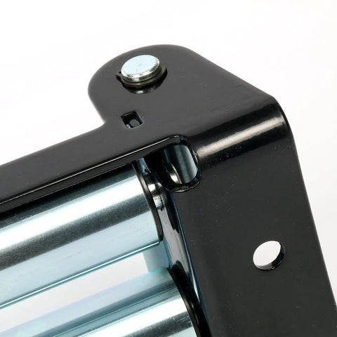 Close-up of 10 Inch Winch Roller Fairlead For Off Road Recovery Vehicles 8000 To 17500 Lb Capacity Standard 10 Inch Mount Pattern