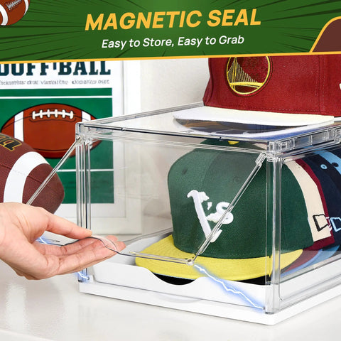 Stackable Hat Organizer Rack With Smooth Sliding Tray Keep Your Favorite Baseball Caps And Beanies Legit Tidy In This No Sweat 2 Pack For Cabinet Shelves