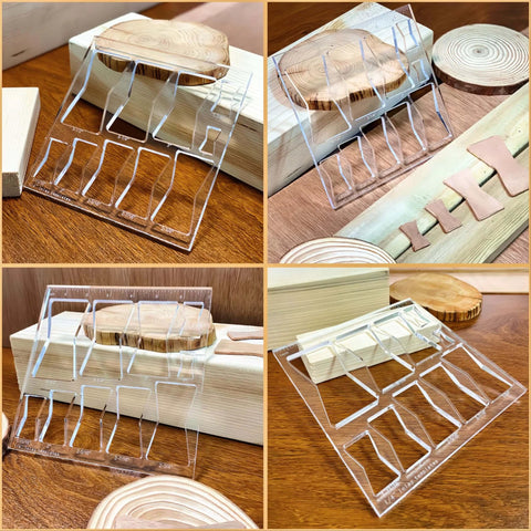 10 In 1 Router Template Set For Woodworking With Butterfly Inlay And Bowtie Jig Kit, Premium One Quarter Inch Thick Clear Acrylic