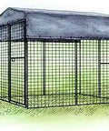 Heavy Duty Weatherproof Chicken Run Tarp Cover For 8 Ft Walk In Run Fits 6 Ft 6 In Wide Durable Canvas Coop Accessory with Grommets