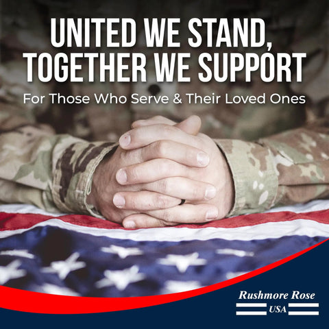Military personnel with hands folded over Outdoor 3x5 American Flag Made In USA With Brass Grommets Built To Last Outdoors Polycotton