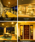 Amber Outdoor Bug Light Bulbs 11W Actual, 65W Equivalent BR30 Bug Flood Lights for patio, balcony, backyard, and front door areas.